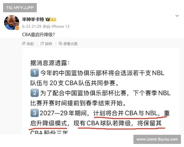 中国职业篮球体系重构倒计时 NBL与CBA升降级之争引发关注 中国职业篮球体系重构倒计时 NBL与CBA升降级之争引发关注